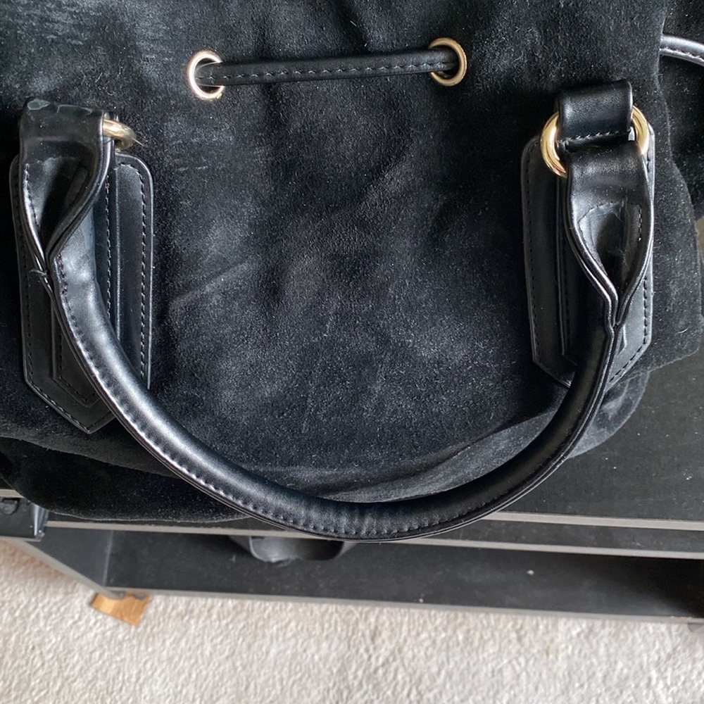 Suede Drawstring Bag - Picture 8 of 13